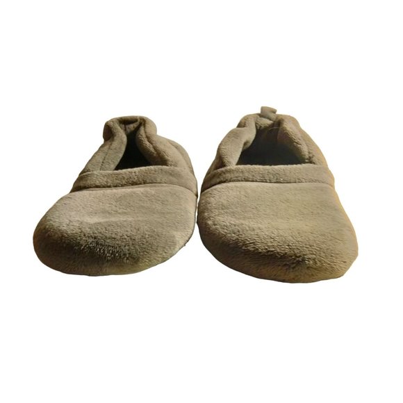 Dearfoam Mens Slippers Gray Fleece XL Size 13 14 - Picture 3 of 8